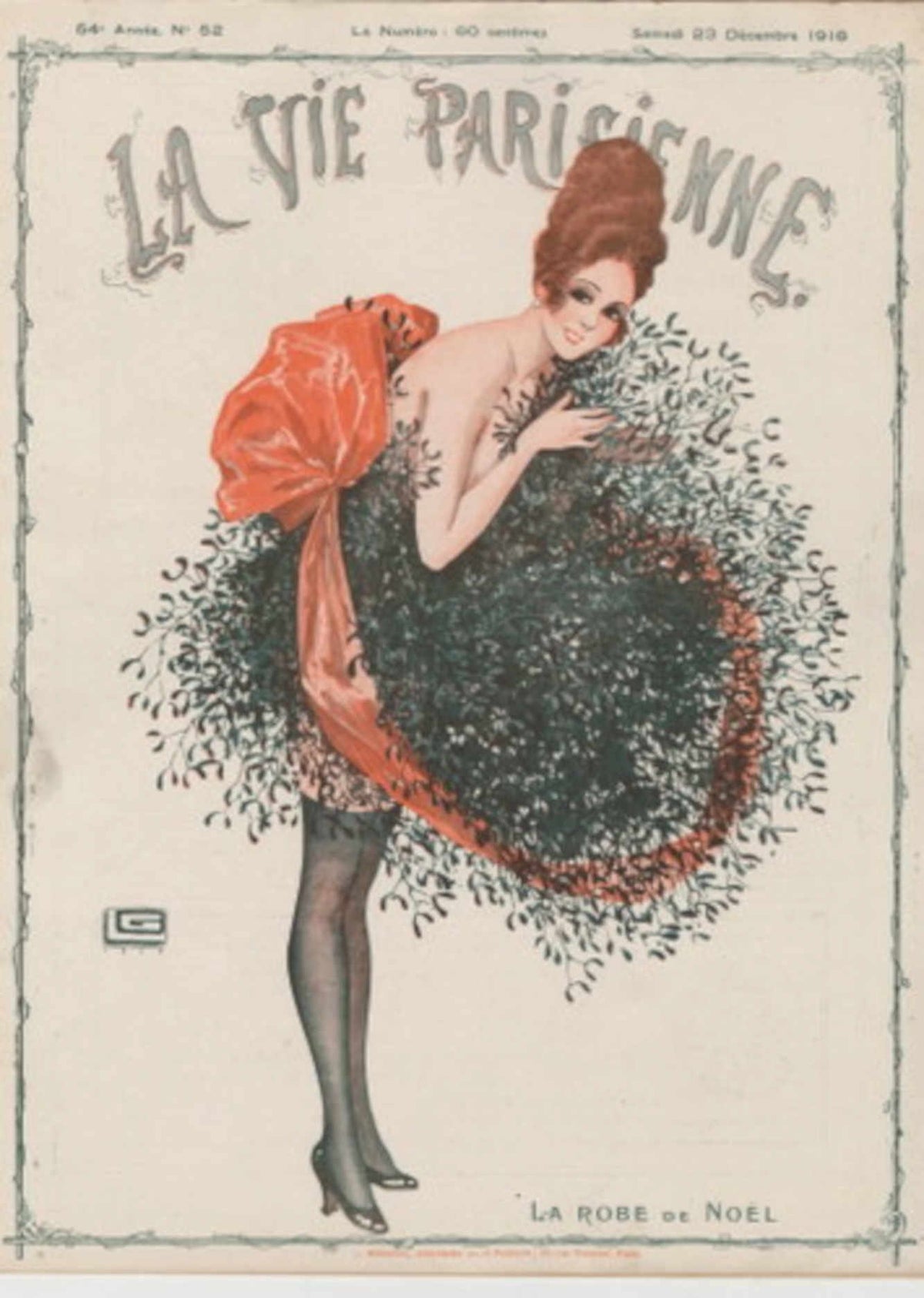Parisienne Cabaret Dancer La Vie Parisienne Vintage Retro Advert