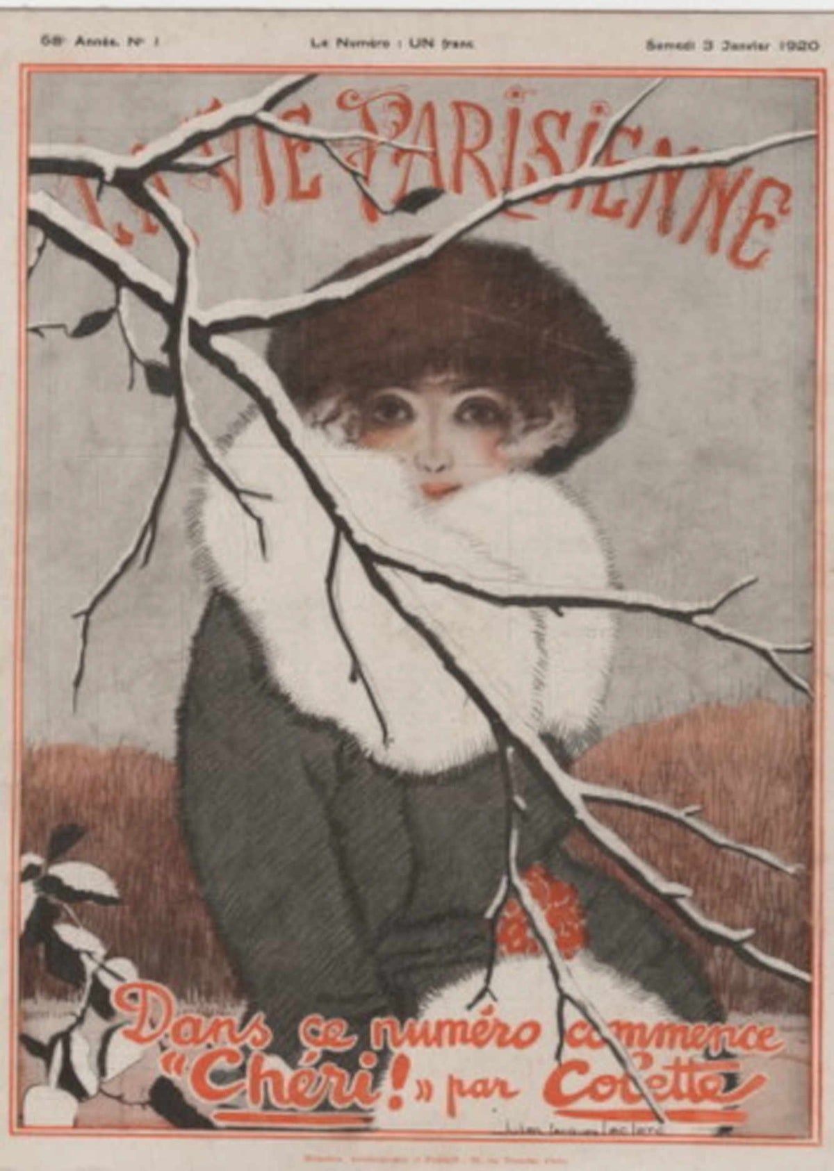 Parisienne Cheri 1920 La Vie Parisienne Vintage Retro Advert