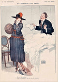 Parisienne Couple 1920s La Vie Parisienne Vintage Retro Advert