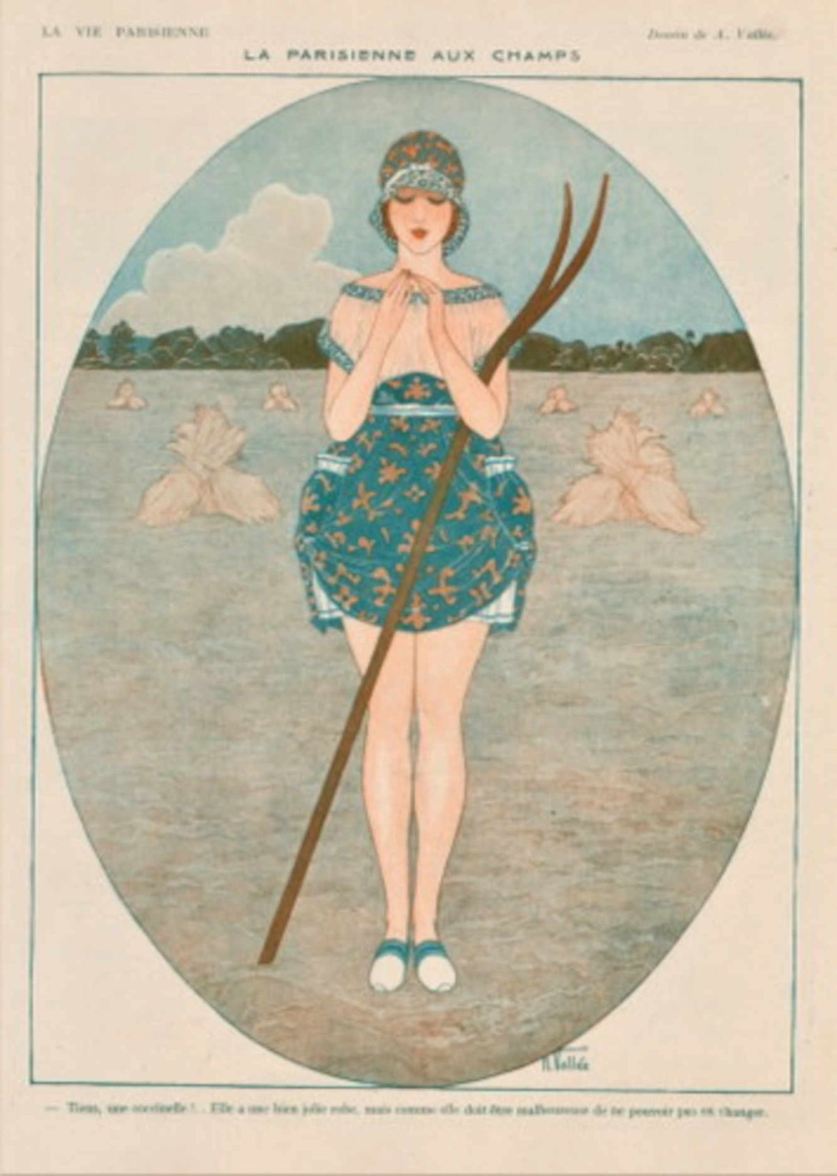 Parisienne Fields Life La Vie Parisienne Vintage Retro Advert