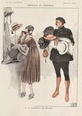 Parisienne Hats Couple La Vie Parisienne Vintage Retro Advert