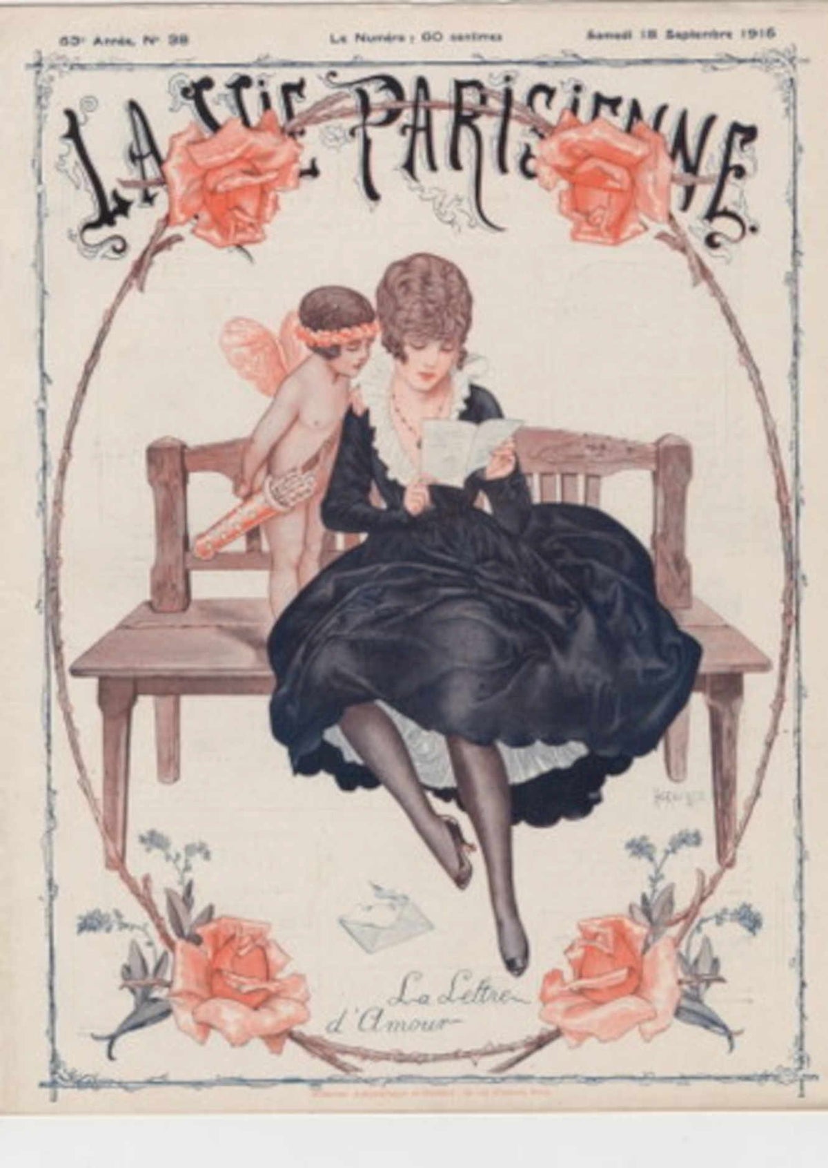 Parisienne Love Letter La Vie Parisienne Vintage Retro Advert