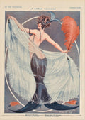 Parisienne Mermaid Dancer La Vie Parisienne Vintage Retro Advert