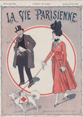 Parisienne Newspaper 1916 La Vie Parisienne Vintage Retro Advert
