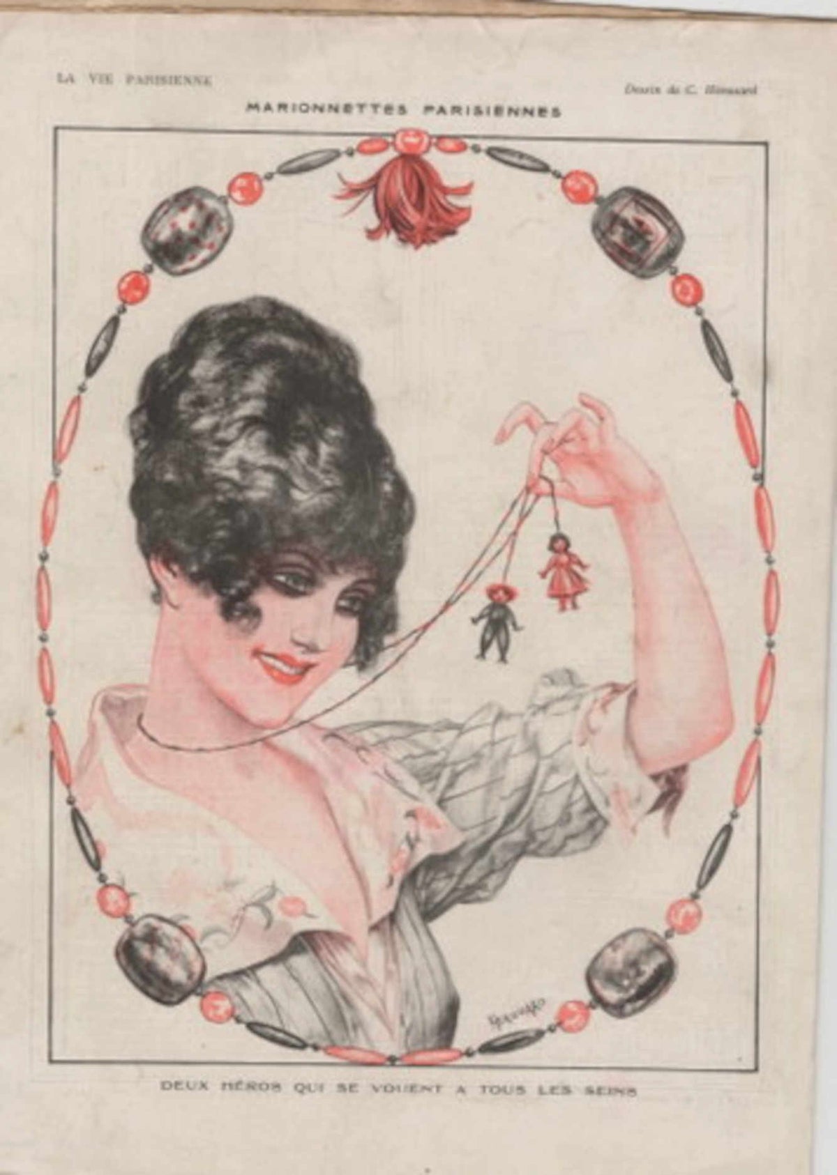 Parisienne Puppets Heroes La Vie Parisienne Vintage Retro Advert