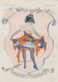 Parisienne Ribbons Emblem La Vie Parisienne Vintage Retro Advert