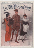 Parisienne Soldier Woman 1 La Vie Parisienne Vintage Retro Advert