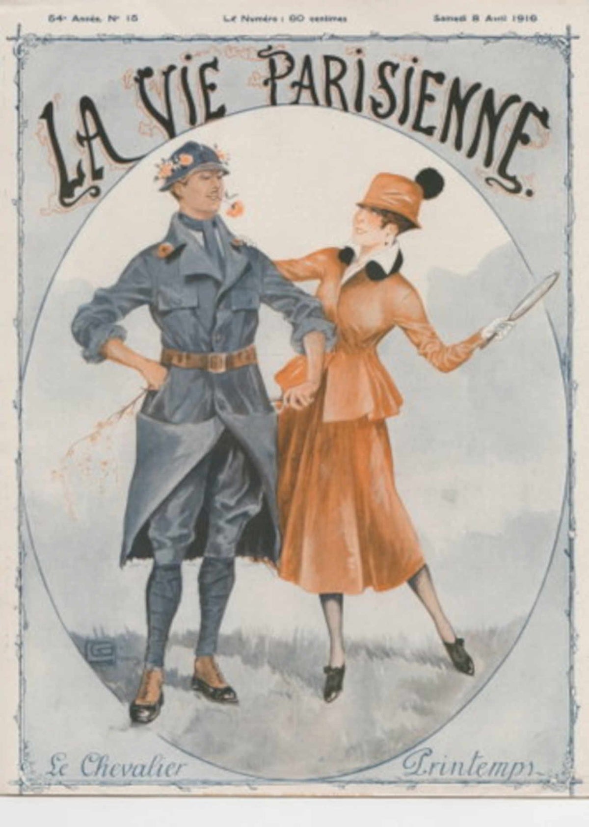 Parisienne Soldier Woman 2 La Vie Parisienne Vintage Retro Advert