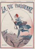 Parisienne Soldier Wwi La Vie Parisienne Vintage Retro Advert