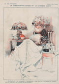 Parisienne Woman Bed La Vie Parisienne Vintage Retro Advert