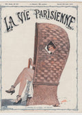 Parisienne Woman Chair La Vie Parisienne Vintage Retro Advert