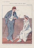 Parisine Lovers Cane La Vie Parisienne Vintage Retro Advert
