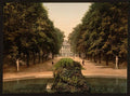 Park and Chamber of Representatives Brussel Vintage A4 Photo Print