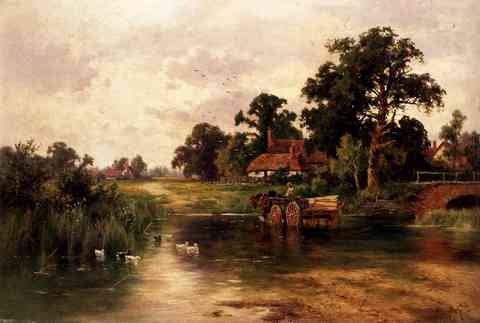 Parker Henry H Across The Ford A4 Photo Print