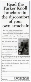 Parker Knoll Brochure 1990s Vintage Retro Advert