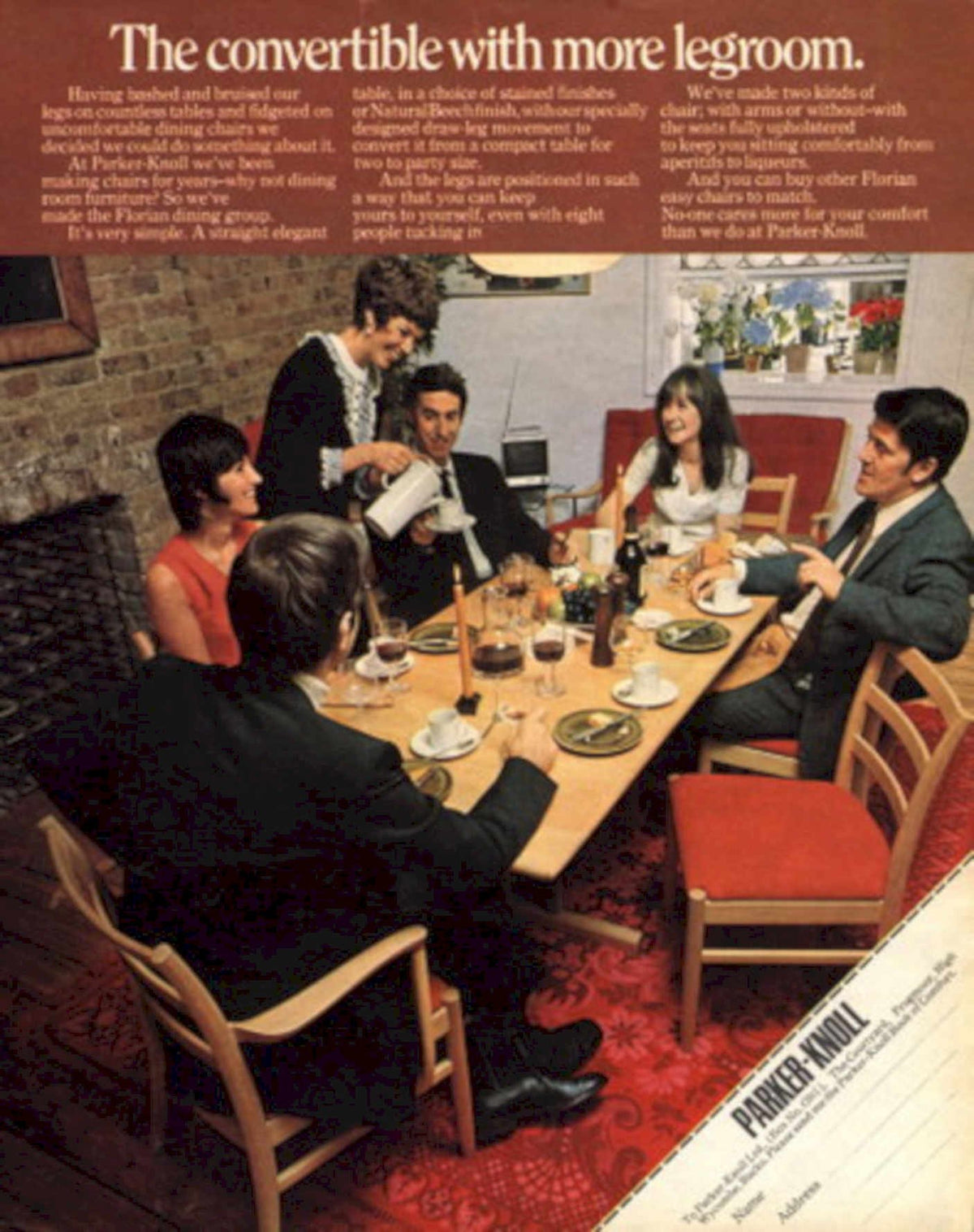 Parker Knoll Dining 1960s Vintage Retro Advert