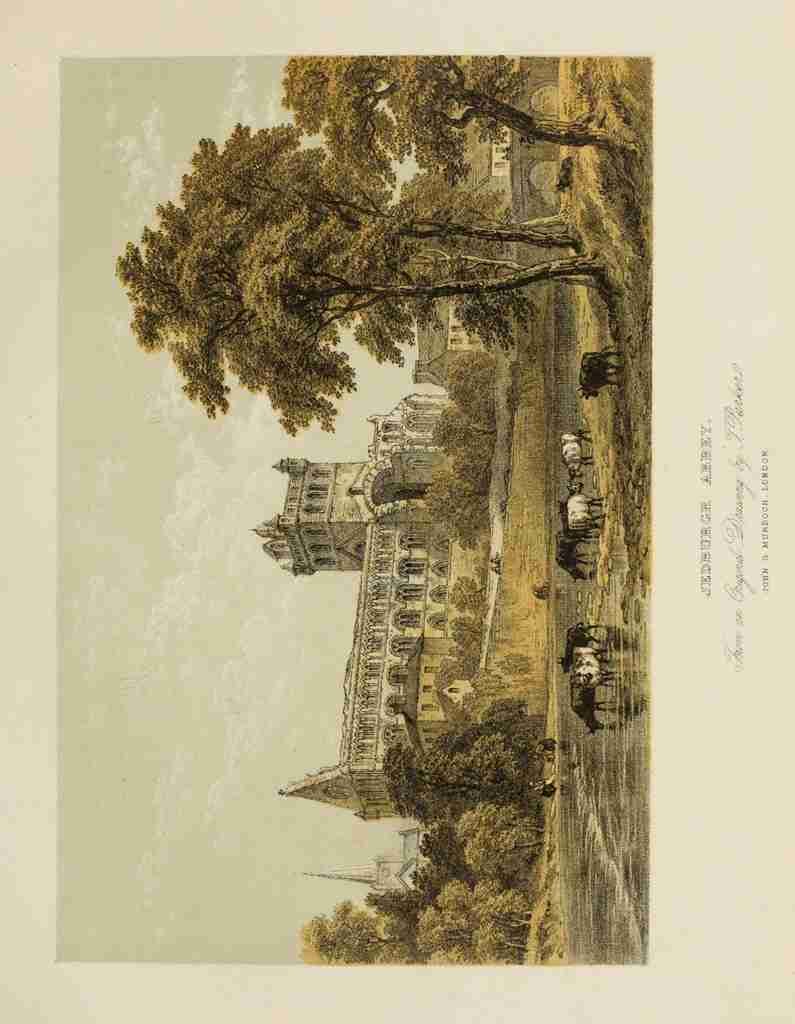Parker T Scotland 1840 Jedburgh Abbey A4 Photo Print