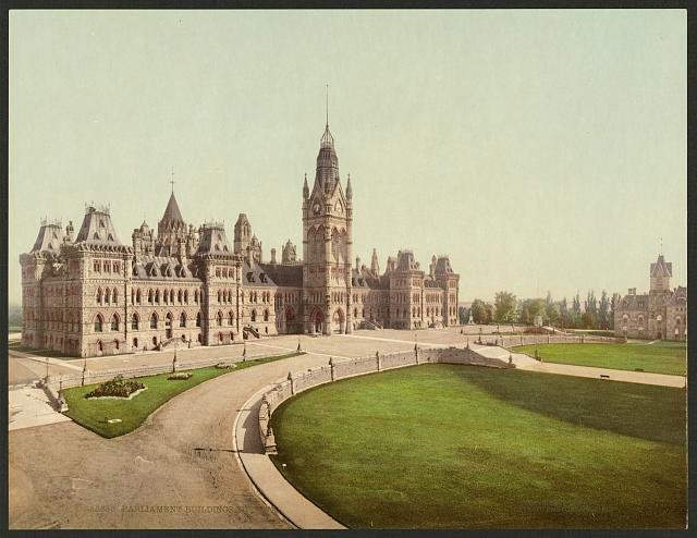 Parliament buildings Ottawa Vintage A4 Photo Print