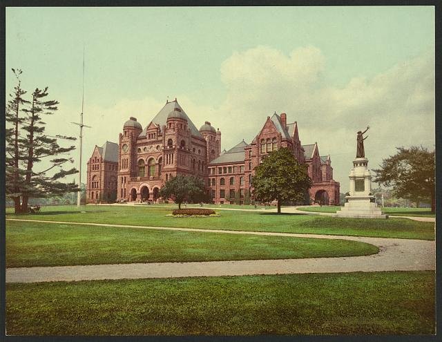 Parliament buildings Toronto Vintage A4 Photo Print