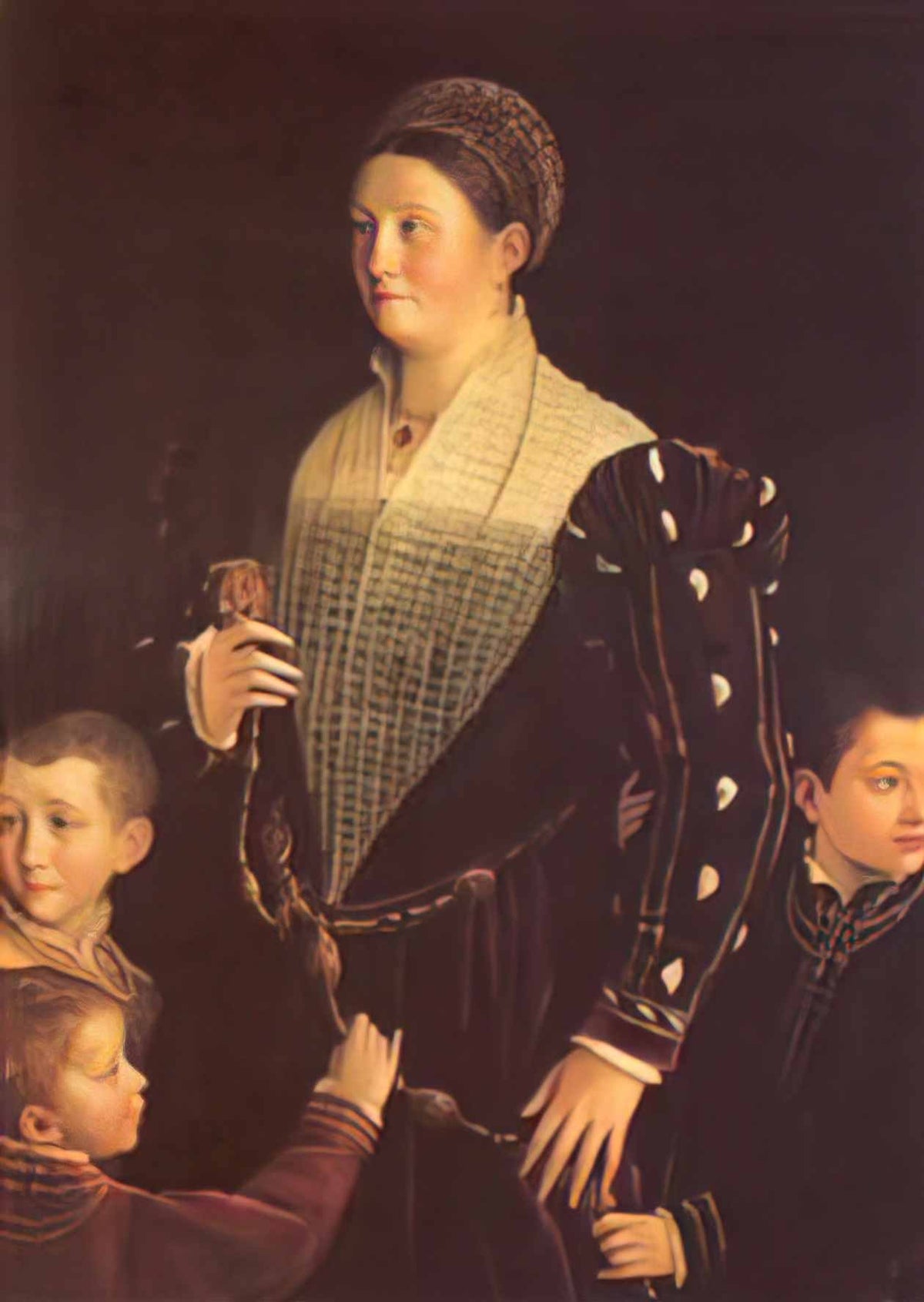 Parmigianino camilla gonzaga with her three sons Art A4 Photo Print