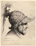 Parmigianino helmet crossed with curved strips and rosettes Art A4 Photo Print