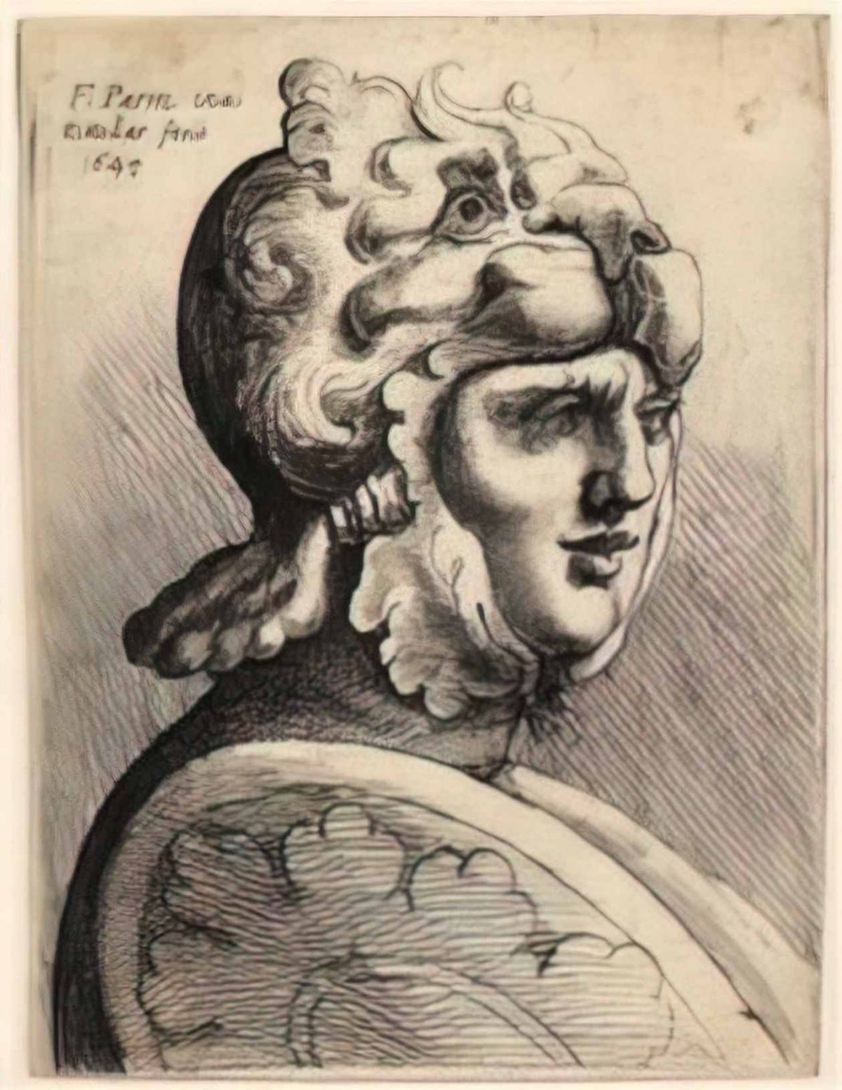 Parmigianino helmet shaped like lion Art A4 Photo Print