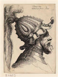 Parmigianino helmet with wavy brim Art A4 Photo Print