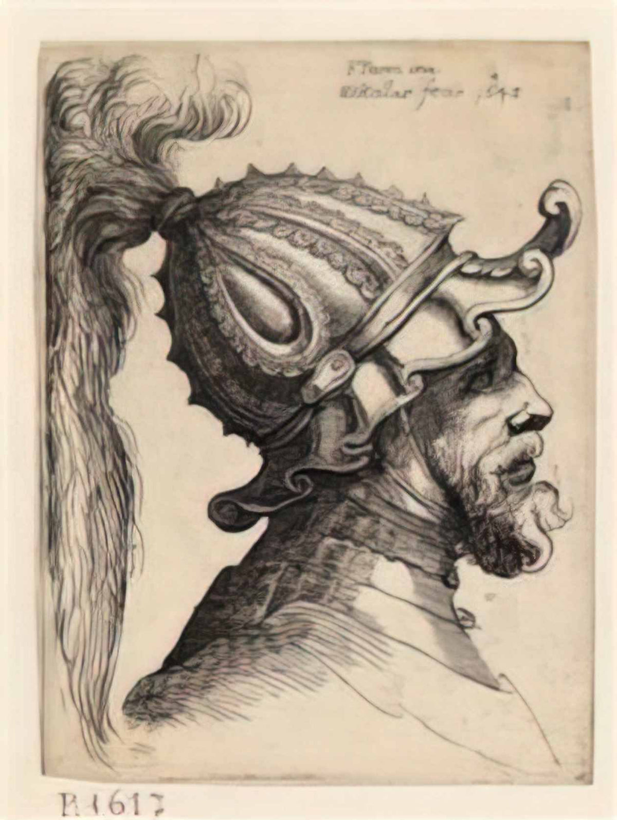 Parmigianino helmet with wavy brim Art A4 Photo Print