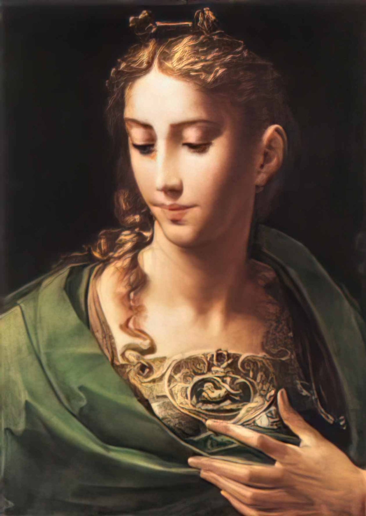 Parmigianino pallas athene Art A4 Photo Print