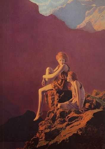 Parrish Maxfield Contentment 1927 A4 Photo Print