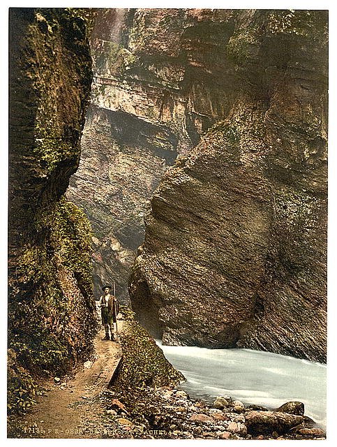 Partenachklamm I Upper Bavaria Vintage A4 Photo Print