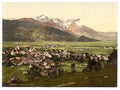 Partenkirchen general view I Upper Bavaria Vintage A4 Photo Print