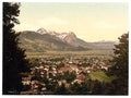 Partenkirchen general view II Upper Bavaria Vintage A4 Photo Print