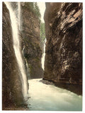Partnachklamm general view Upper Bavaria Vintage A4 Photo Print