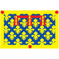 Pasdecalais Dep Flag N2974 A4 Photo Print