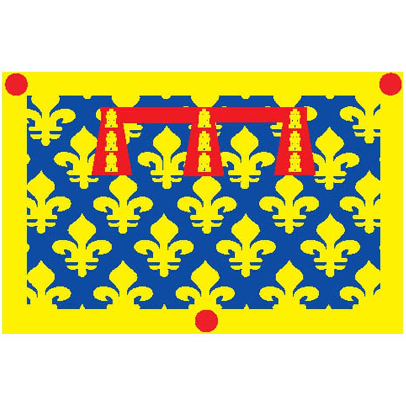 Pasdecalais Dep Flag N2974 A4 Photo Print
