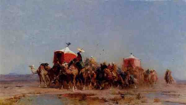 Pasini Alberto Caravan In The Desert A4 Photo Print