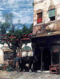 Pasini Alberto In The Courtyard A4 Photo Print