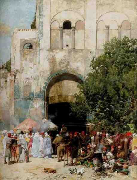 Pasini Alberto Market Day Constantinople A4 Photo Print
