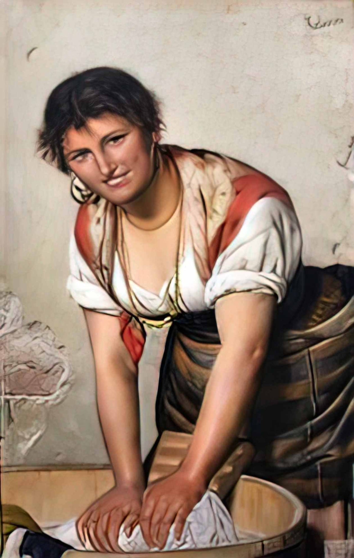 Pasquale Celommi pasquale celommi laundress lavandaia 1902 1 Art A4 Photo Print