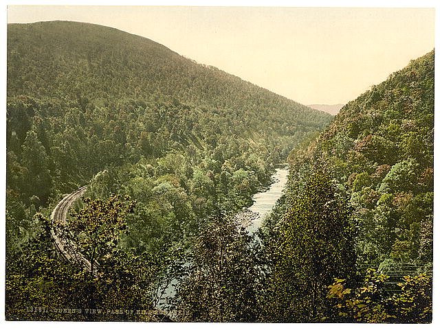 Pass of Killiecrankie Queens View II Vintage A4 Photo Print