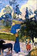 Passage De Bretagne Gauguin Impressionism A4 Photo Print