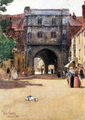 Passage In Canterbury Hassam Impressionism American A4 Photo Print