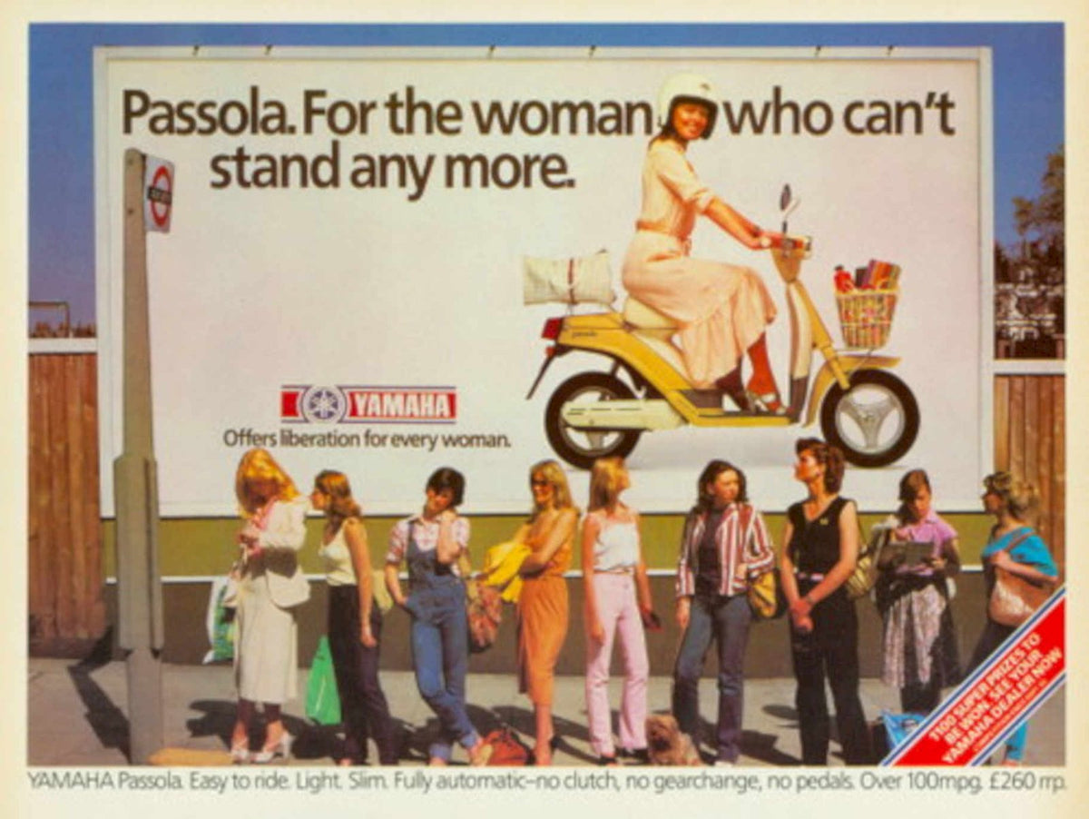Passola Scooter Woman 1970s Vintage Retro Advert
