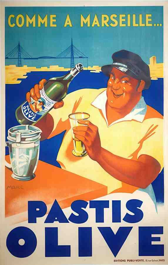 Pastis Vintage Advert A4 Photo Print
