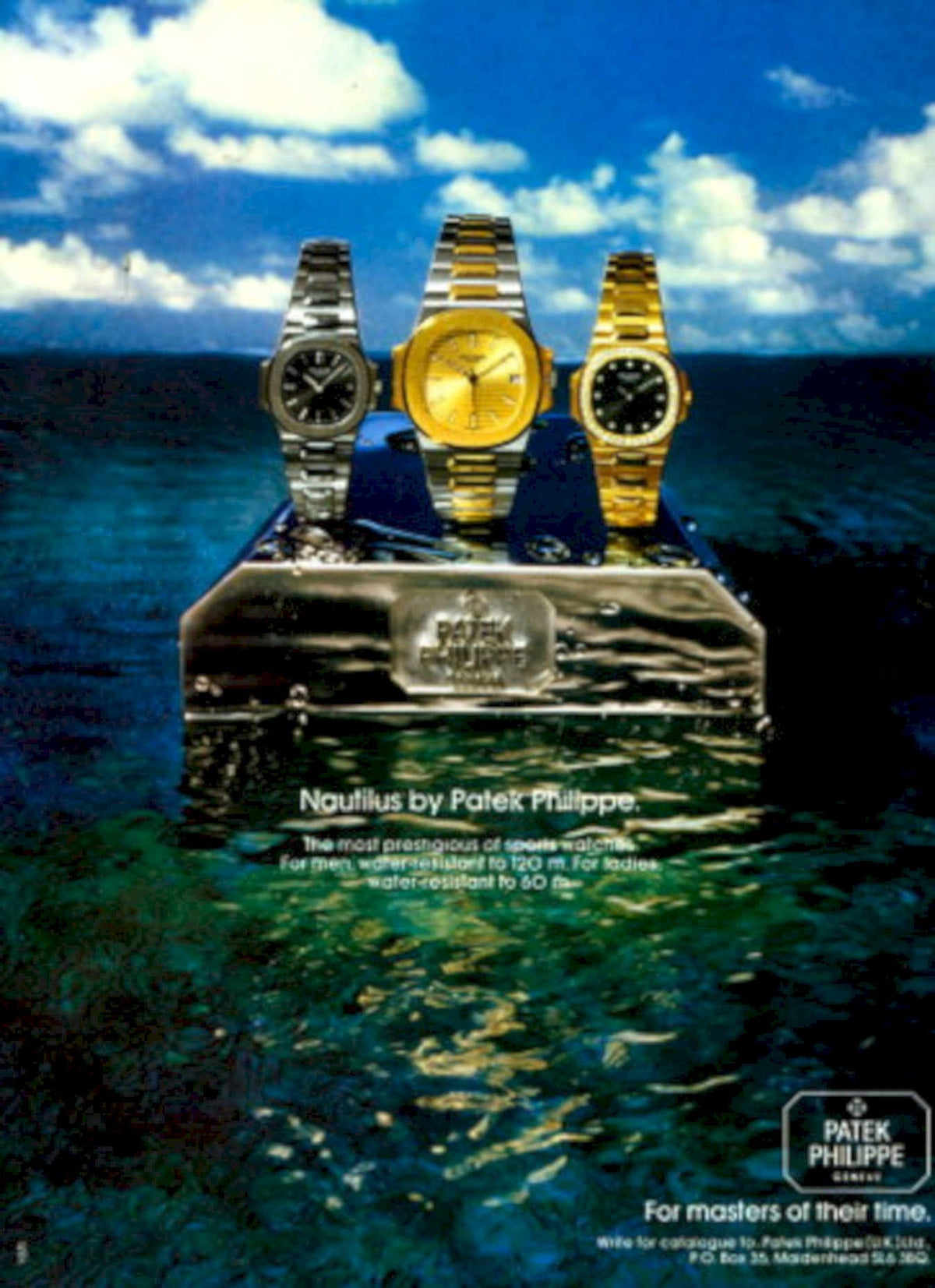 Patek Nautilus Watches 1970s Vintage Retro Advert