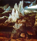 Patenier Joachim St Jerome In A Rocky Landscape A4 Photo Print