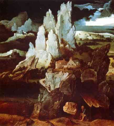 Patenier Joachim St Jerome In A Rocky Landscape A4 Photo Print
