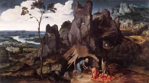 Patenier Joachim St Jerome In The Desert A4 Photo Print