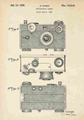 Patent Blueprint 08 PhotographicCamera A4 Photo Print